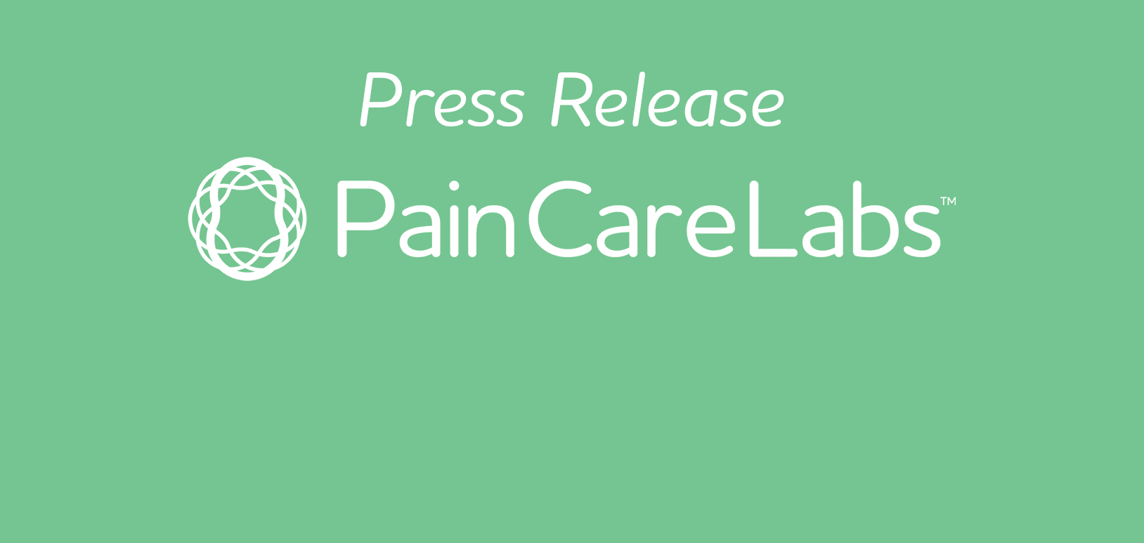 Pain Care Labs Announcement